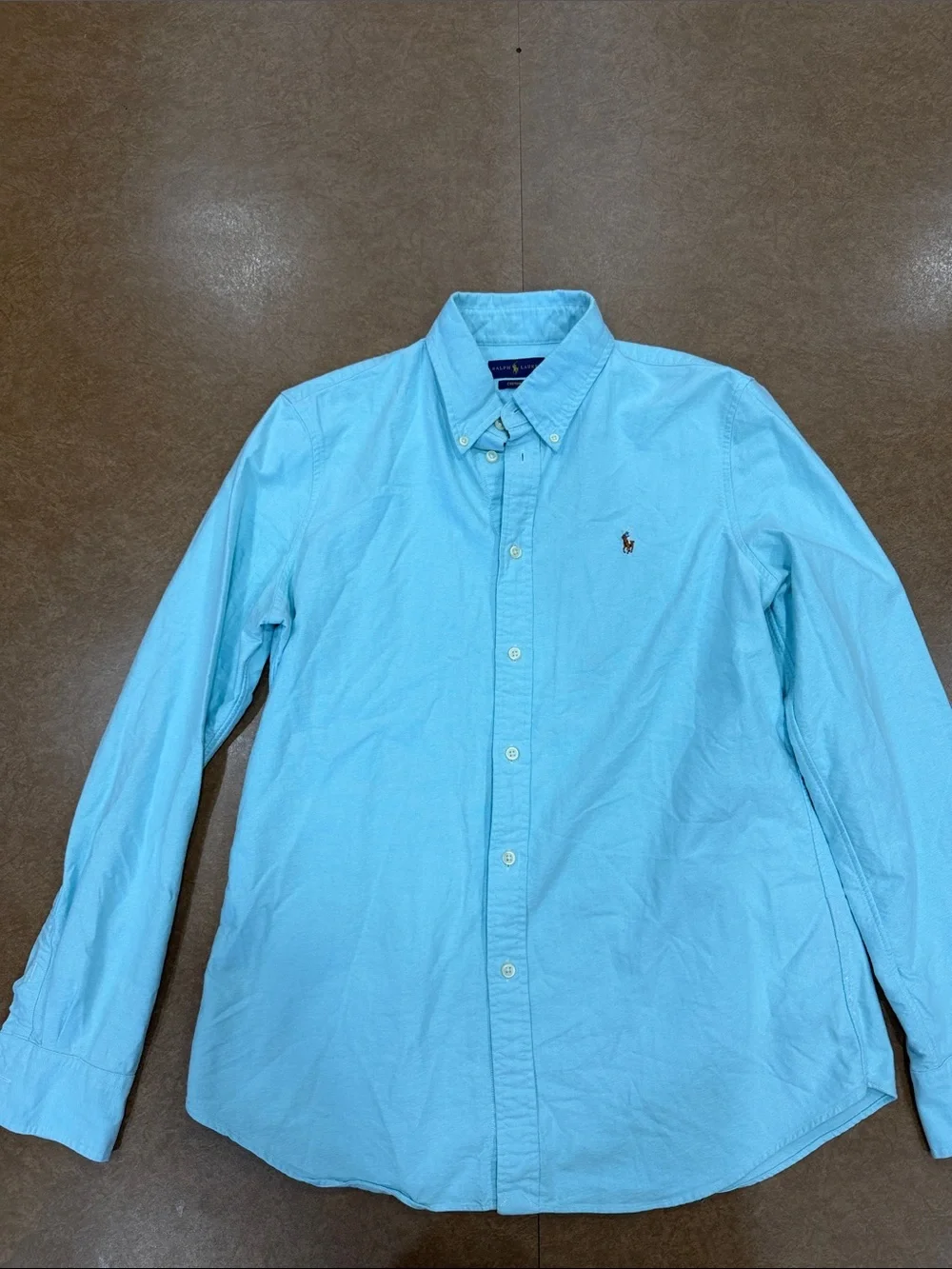 Polo by Ralph Lauren Classic Sky Blue Button-Down Shirt- Small Blemishes- Size L